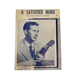 A Satisfied Mind Sheet Music Porter Wagoner Red‎ Hays Jack Rhodes